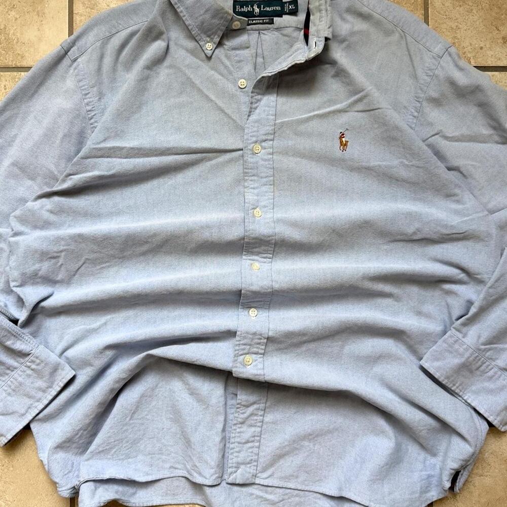 Ralph Lauren Classic Fit Button Up Dress Shirt - Size XL